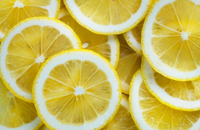 Bright lemon slices highlighting healthy, fresh citrus for wellness.
