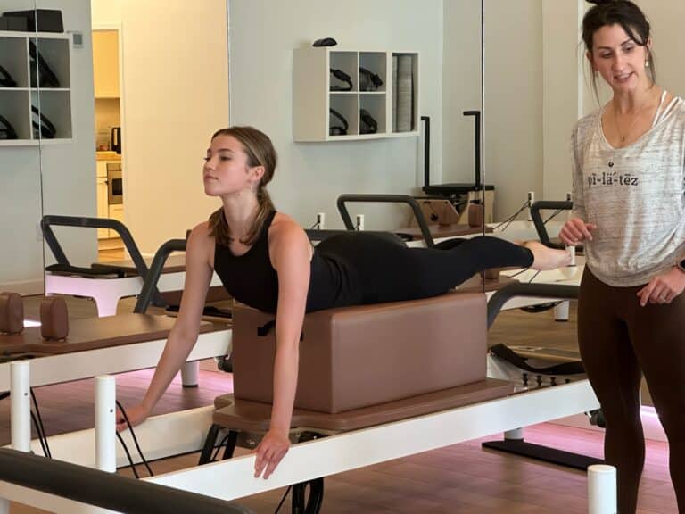 Elegant Pilates studio with professional equipment for wellness.